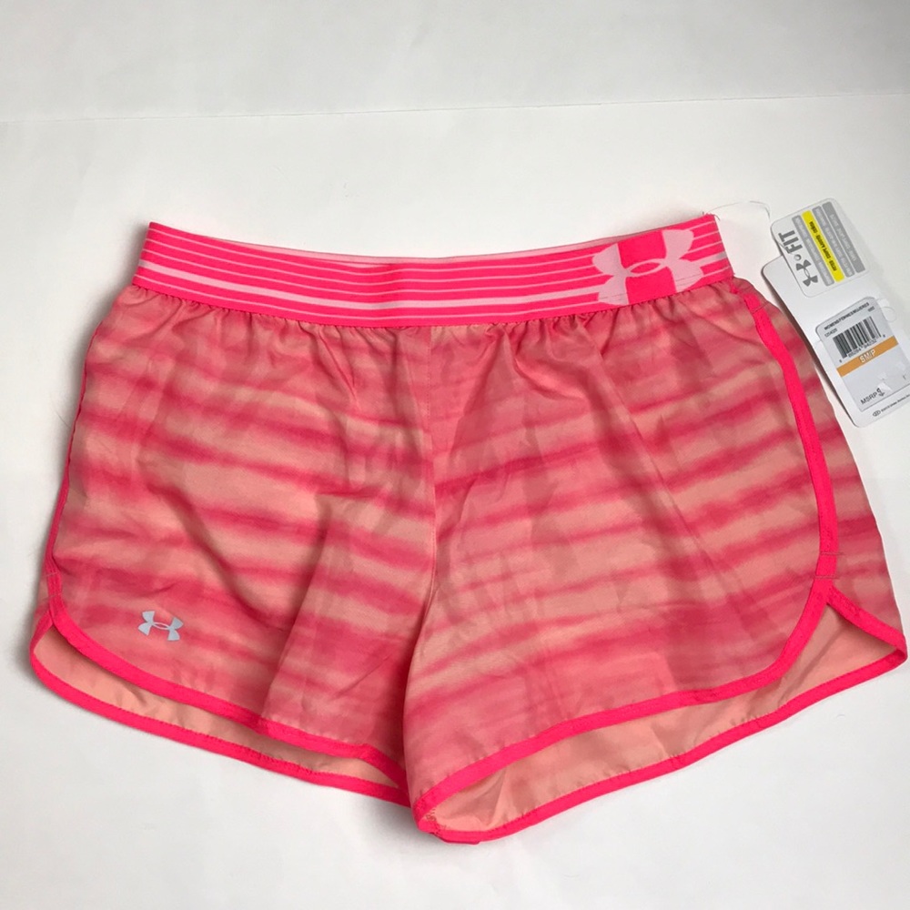 Under Armour Bright Pink UA Running Shorts S NWT